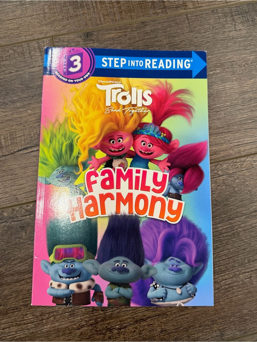 DreamWorks Trolls Band Together “Family Harmony” Step Into Reading Level 3 Book